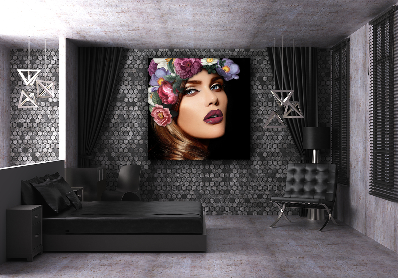 wandbild-blumenfrau-2-quadratisch-menschen-gesichter-schlafzimmer wandbild-blumenfrau-2-quadratisch-menschen-gesichter-schlafzimmer