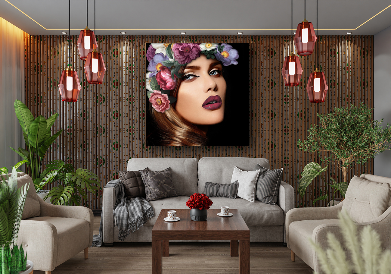 wandbild-blumenfrau-2-quadratisch-menschen-gesichter-wohnzimmer wandbild-blumenfrau-2-quadratisch-menschen-gesichter-wohnzimmer