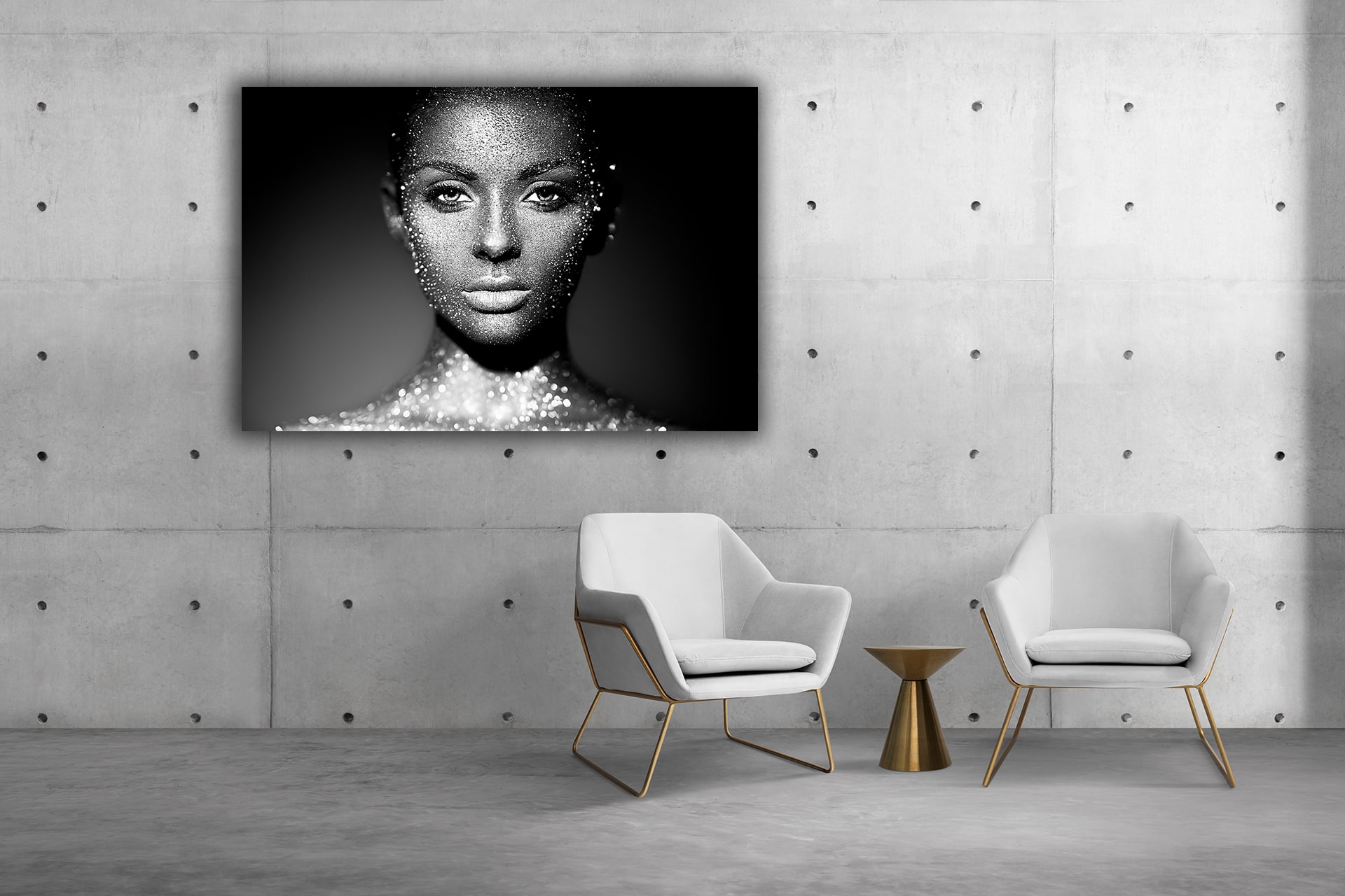 wandbild-glitzerfrau-menschen-gesichter-schwarz-weiss-flur-min wandbild-glitzerfrau-menschen-gesichter-schwarz-weiss-flur-min