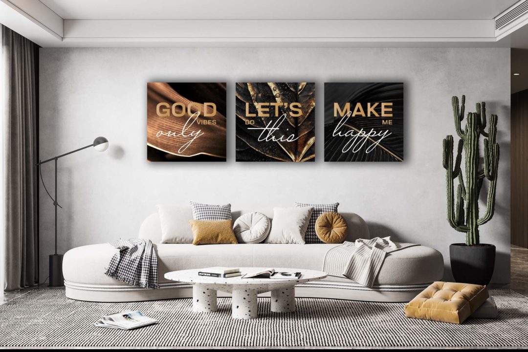 wandbild-gold-spruch_wohnzimmer