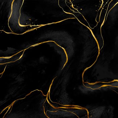 Wandbild Goldener Marmor, Abstrakt