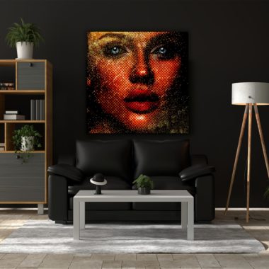 wandbild-rote-pixel-gesichter-abstrakt-wohnzimmer-min