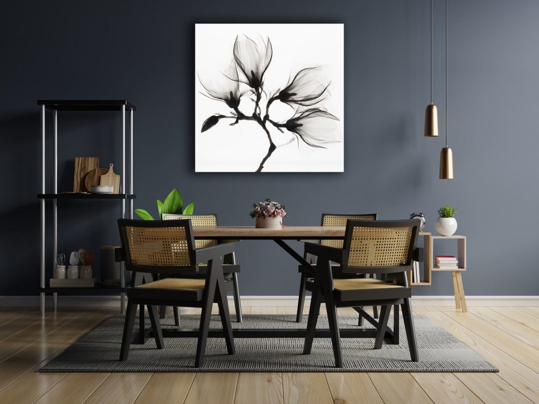 Wandbild Seidenblüten im Esszimmer, Natur & Tiere