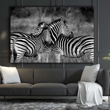 wandbild-zebras-wildniss-schwarz-weiss-natur-tiere-wohnzimmer2