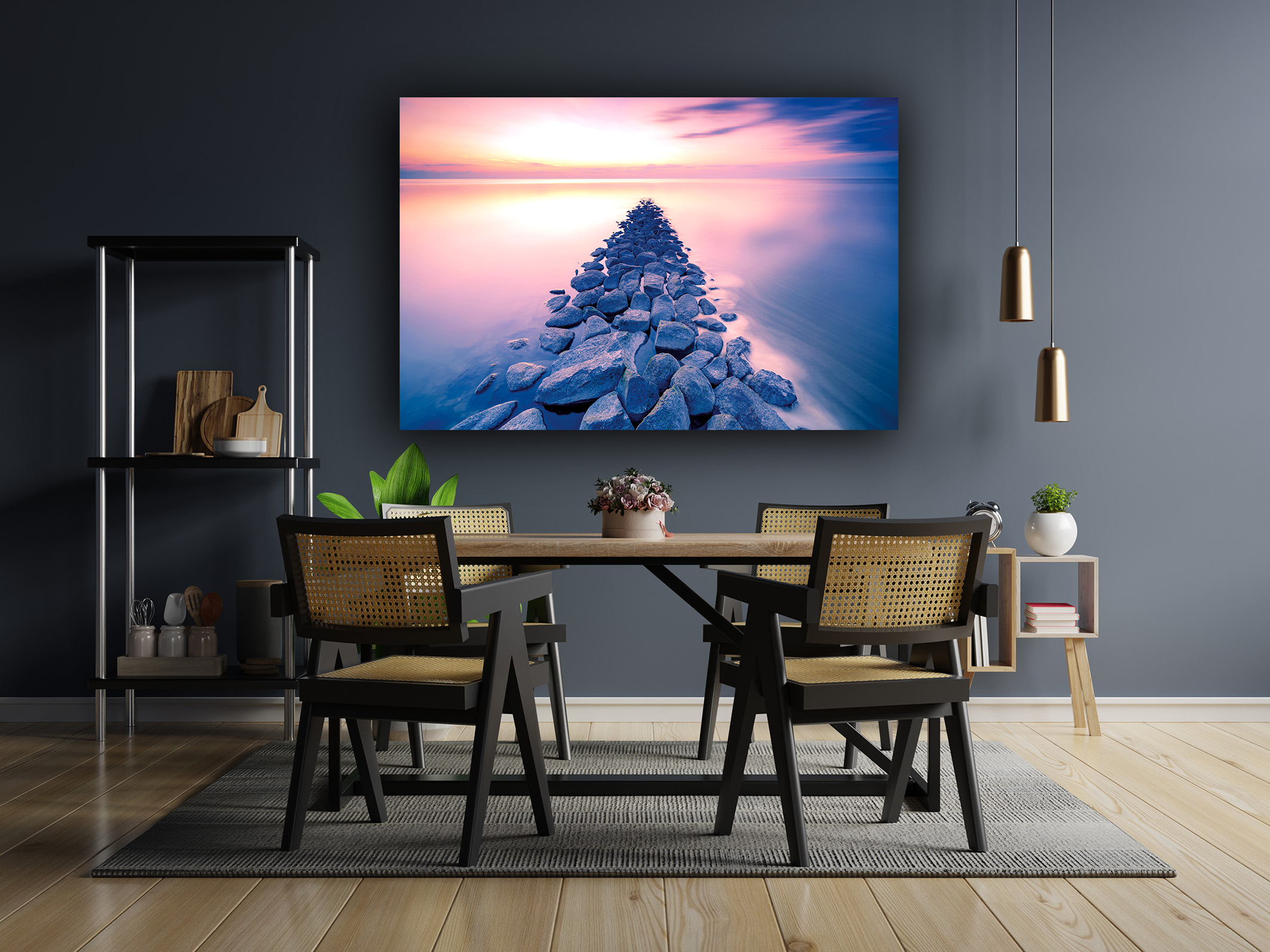 WANDBI~2 Wandbild Wattenmeer im Esszimmer, Natur & Landschaft