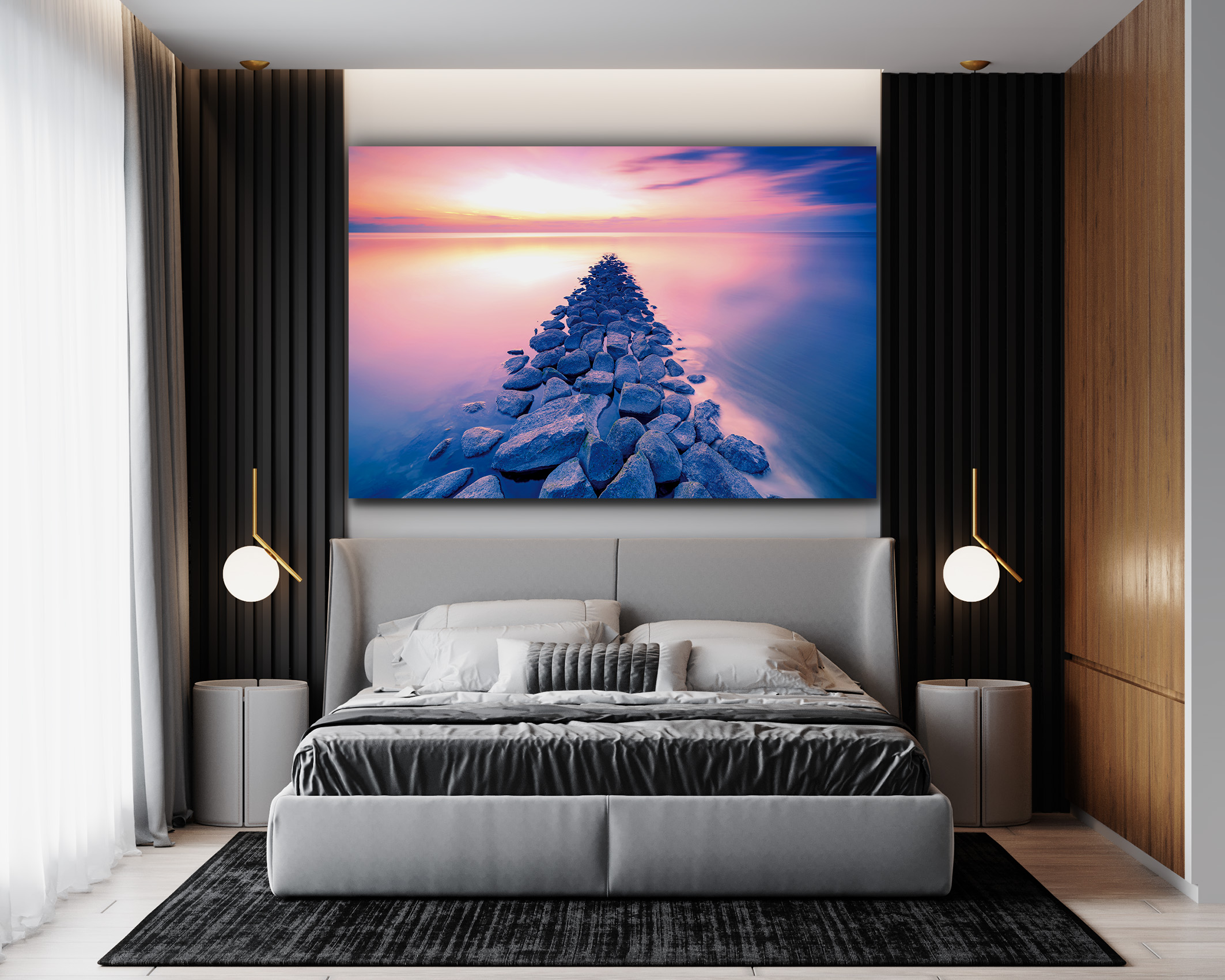 Wandbild Wattenmeer im Schlafzimmer, Natur & Landschaft Wandbild Wattenmeer im Schlafzimmer, Natur & Landschaft