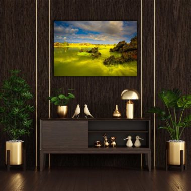 Wandbild Dallol Vulkan im Wohnzimmer, Natur & Landschaft