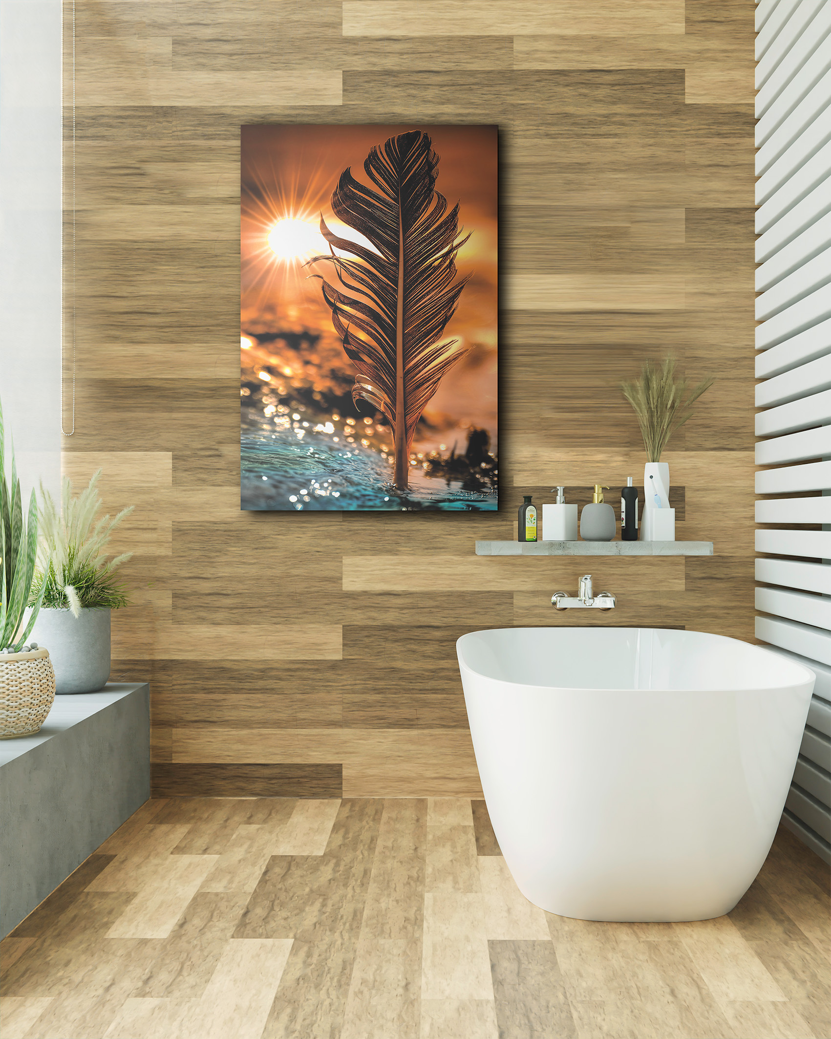 wandbild-feder-am-meer-natur-carola-haese-bad wandbild-feder-am-meer-natur-carola-haese