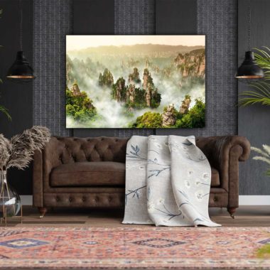 Wandbild Gebirge China im Wohnzimmer, Natur & Landschaft