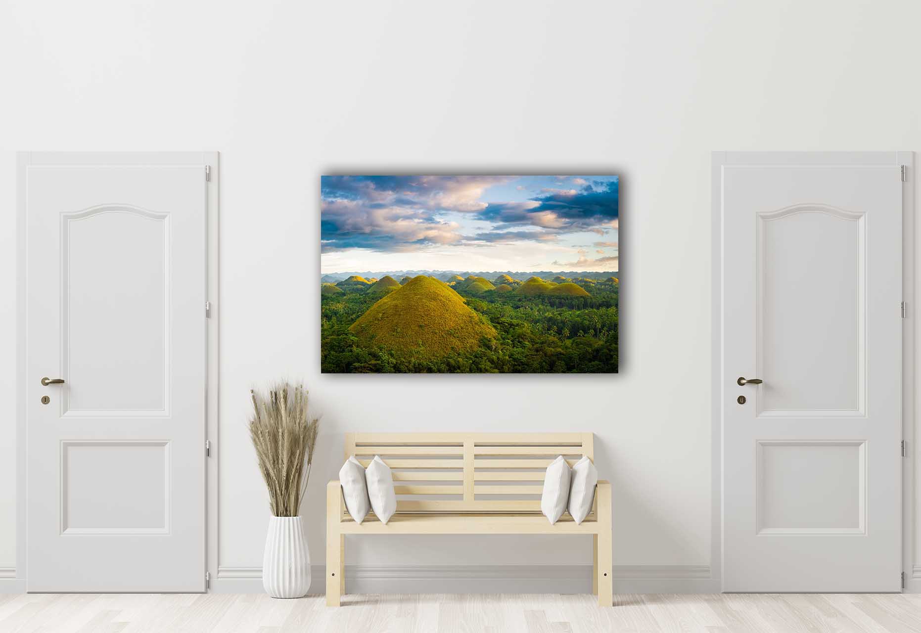 Wandbild Grüne Hügel im Flur, Natur & Landschaft Wandbild Grüne Hügel im Flur, Natur & Landschaft