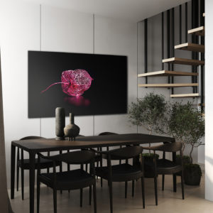 wandbild lampionblume natur marika gross esszimmer