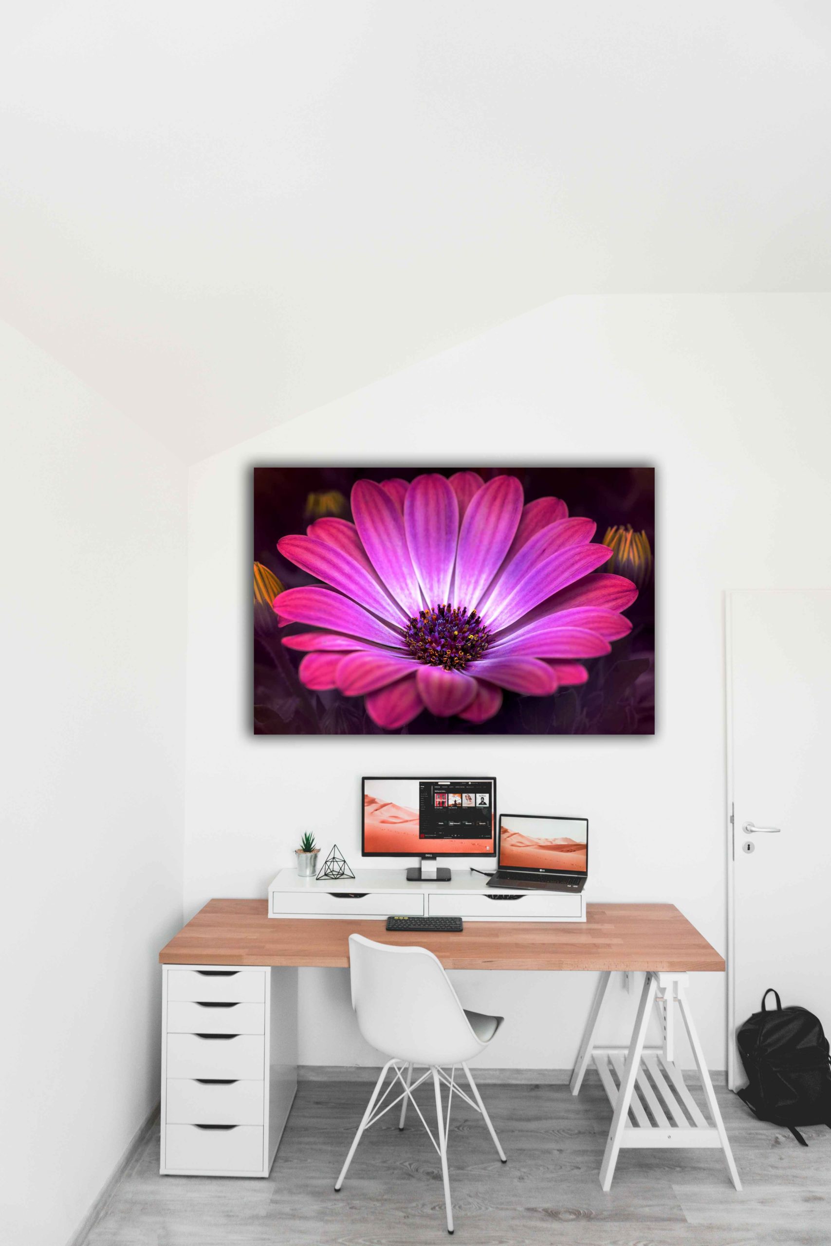 wandbild-rosa-bluete-natur-kinderzimmer Wandbild Rosa Blüte im Kinderzimmer, Natur & Landschaft