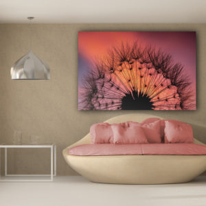 wandbild silhouette pusteblume natur marika gross schlafzimmer