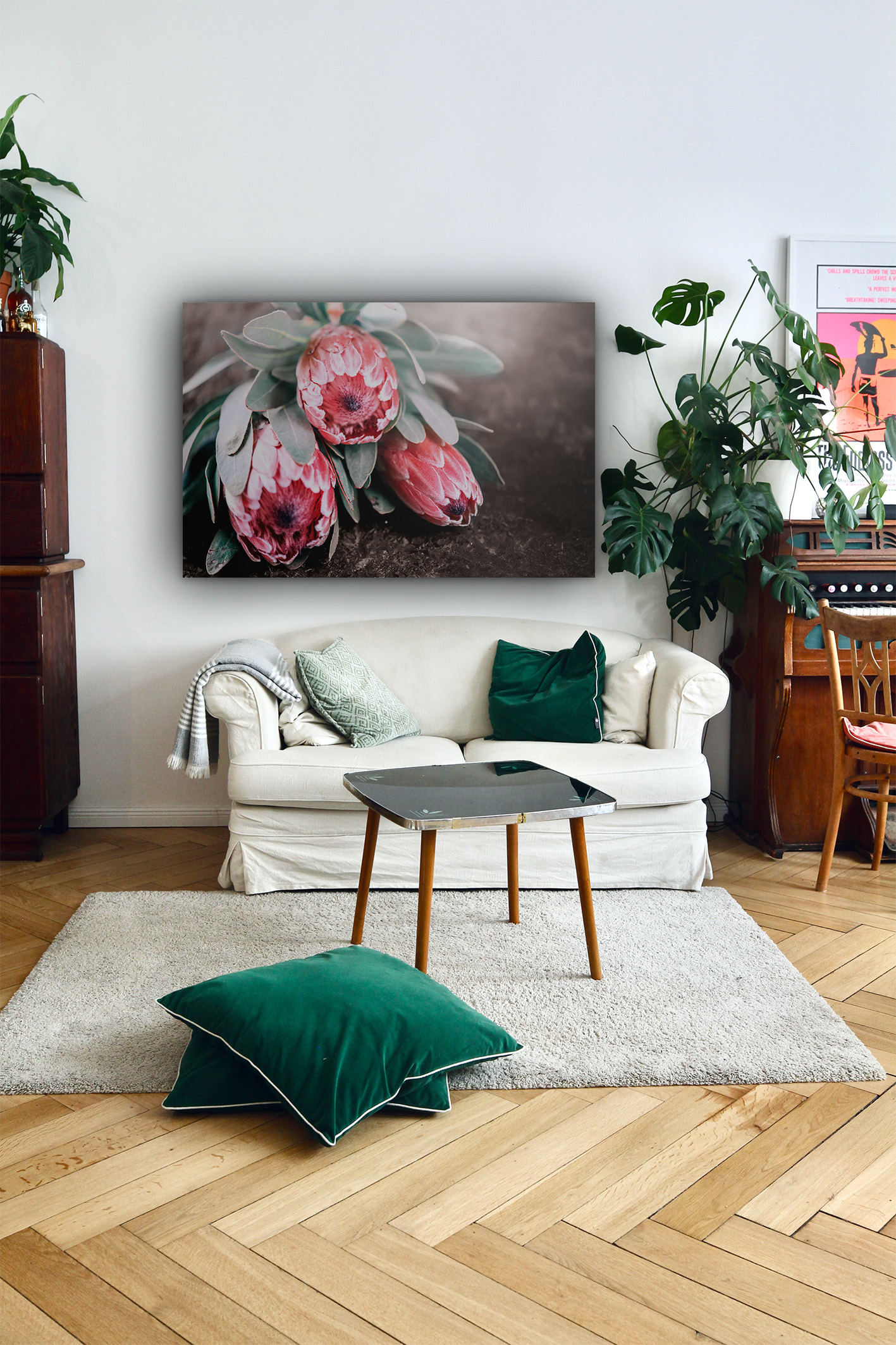 Wandbild Exotische Blüten - Wohnzimmer
