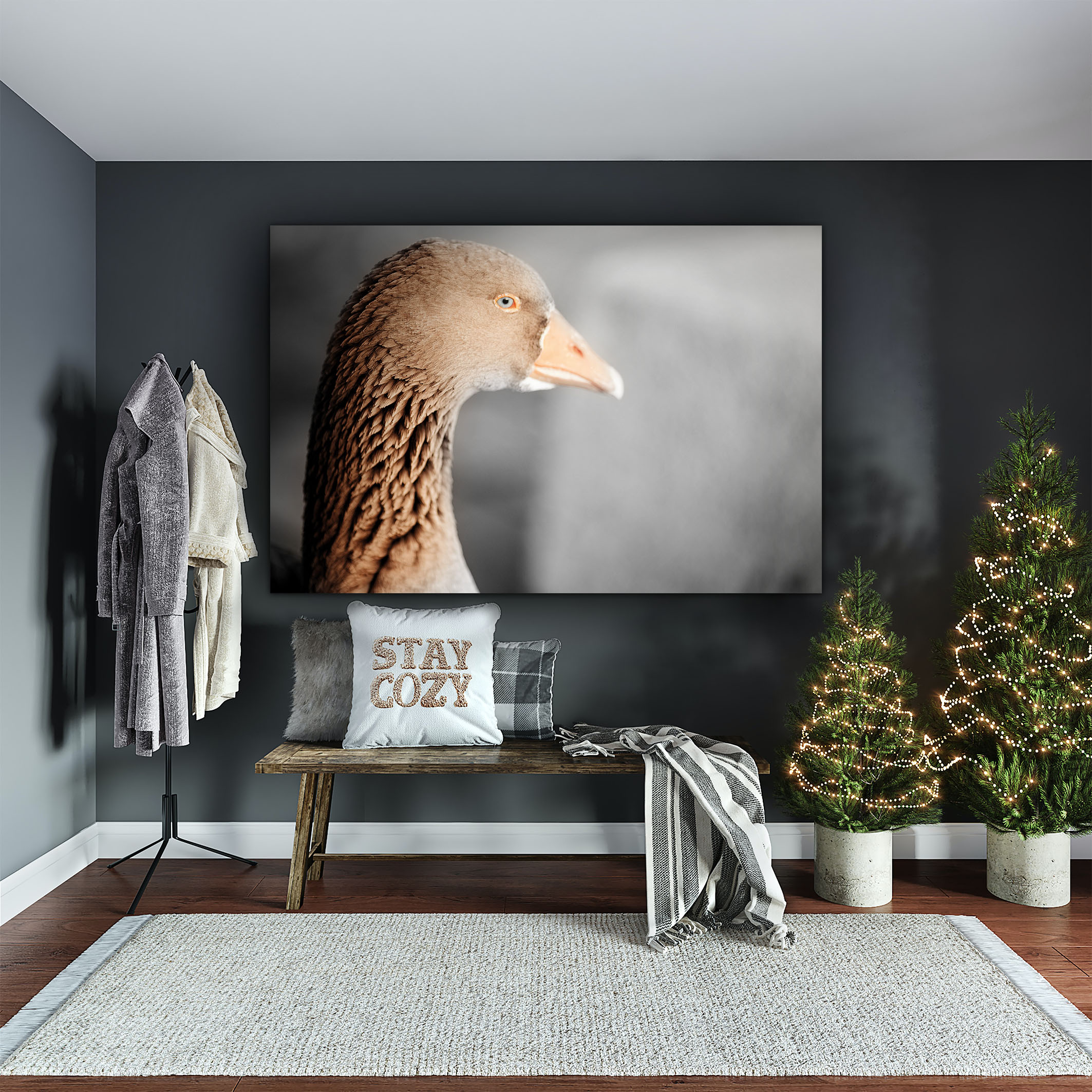 Wandbild Graue Gans - Flur