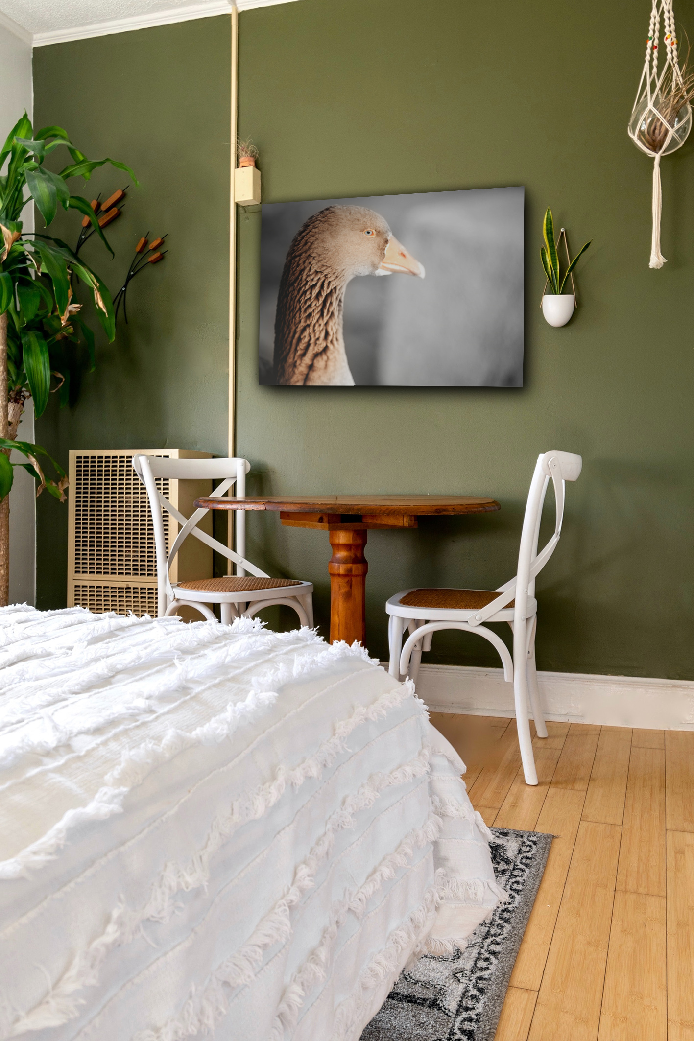 wandbild-graue-gans-natur-tiere-schlafzimmer Wandbild Graue Gans - Schlafzimmer