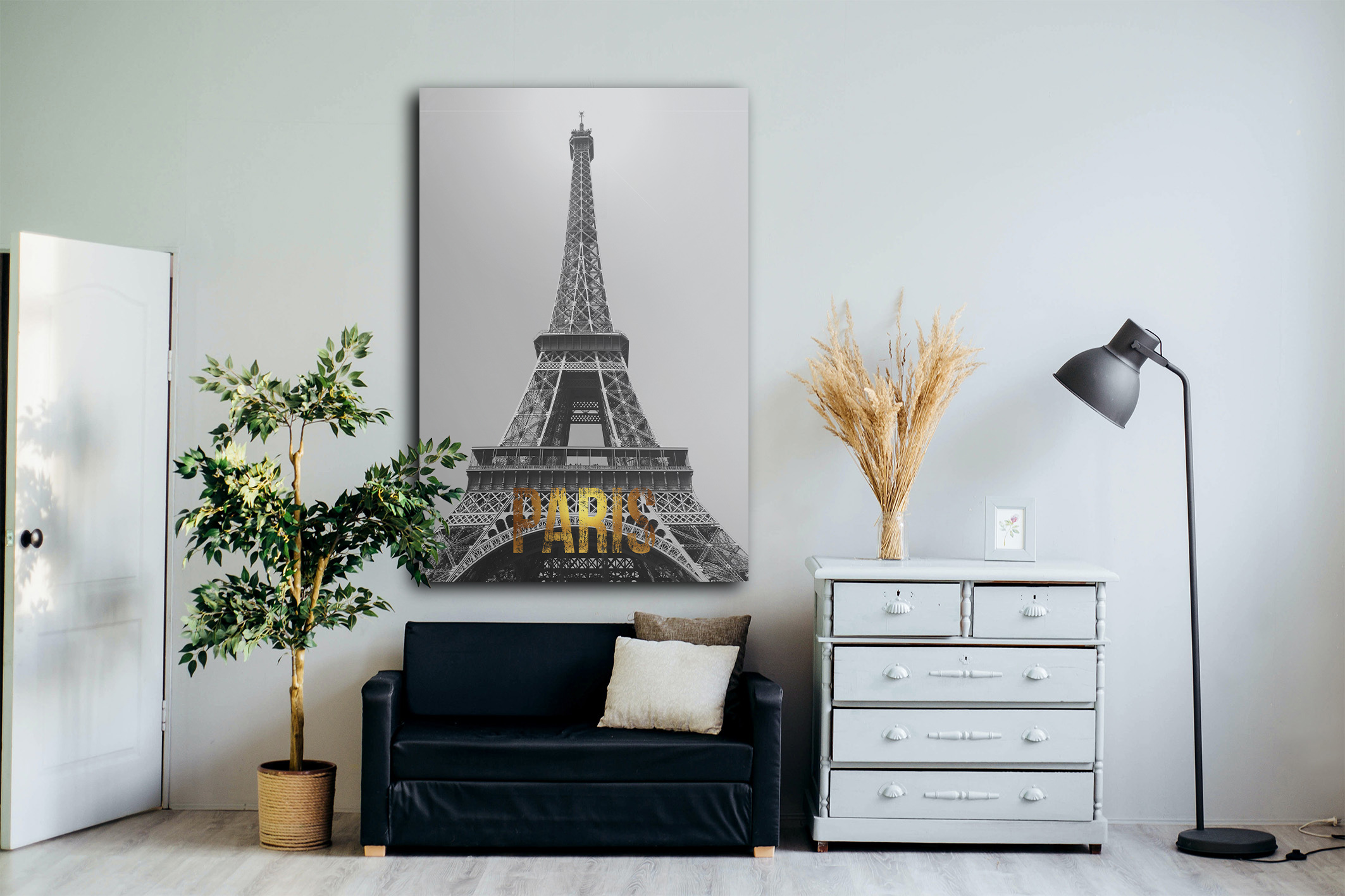 Wandbild Paris Flur