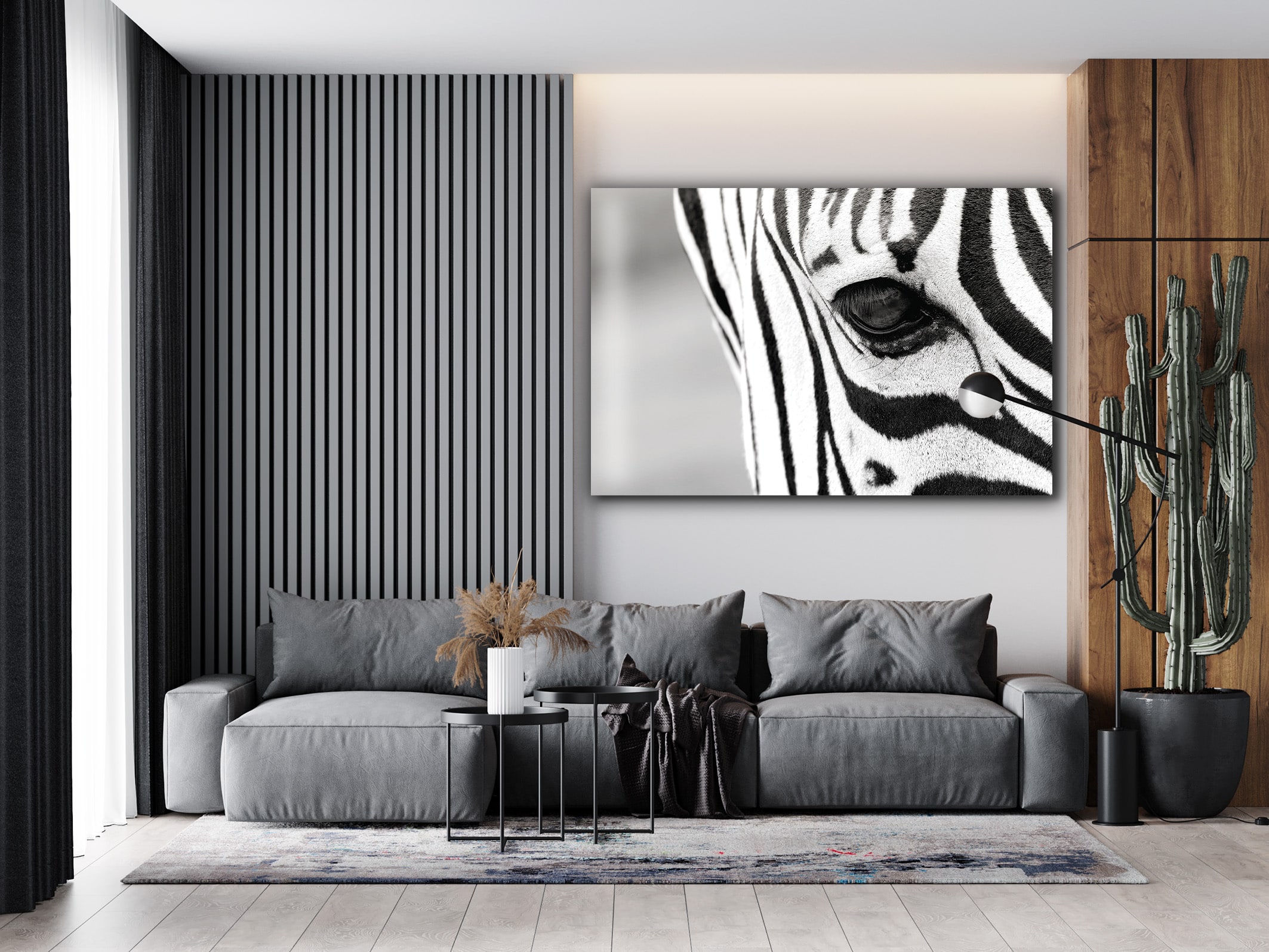 Wandbild Zebra Vision - Wohnzimmer