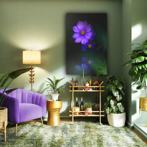 wandbild blue reflection natur landschaft michael flowersandmacro flur