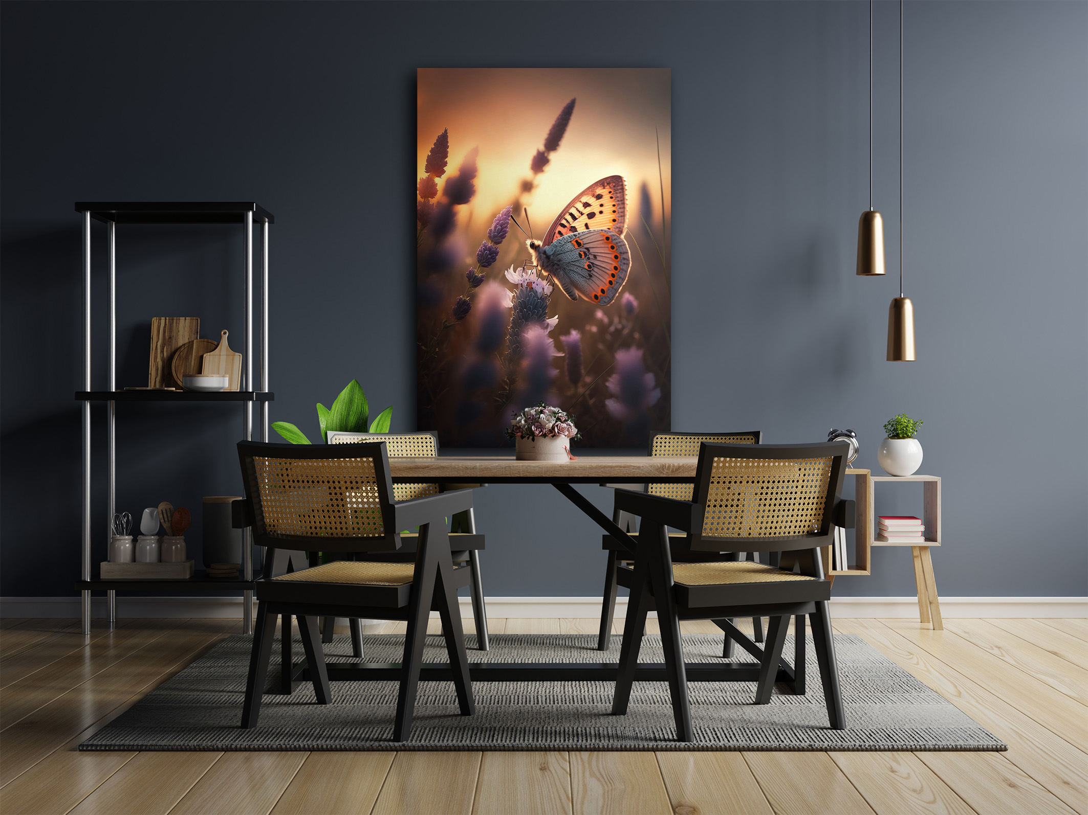 wandbild-butterfly-tiere-natur-macrobih-esszimmer Wandbild Butterfly - Esszimmer