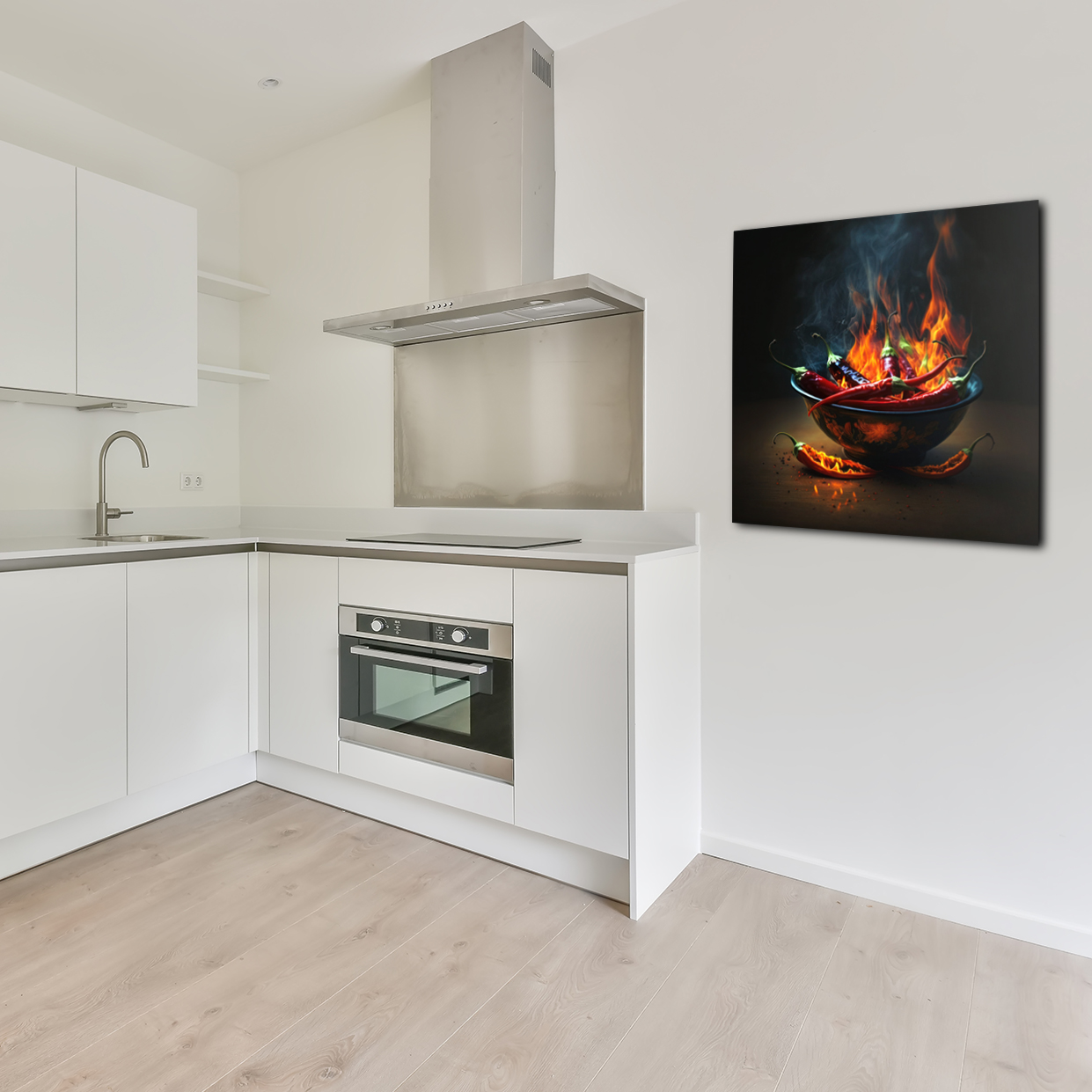 wandbild-feurig-abstrakt-claus-unterberg-kueche2 Wandbild Feurig - Küche 2