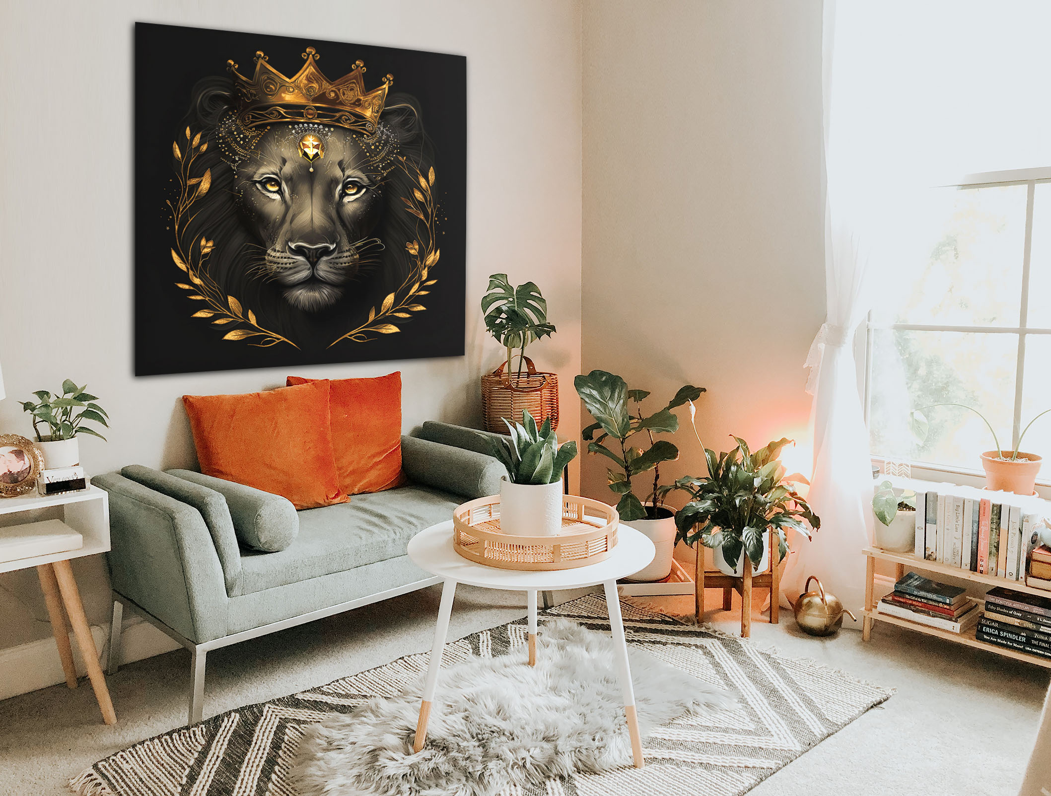 Wandbild Lion Queen - Wohnzimmer