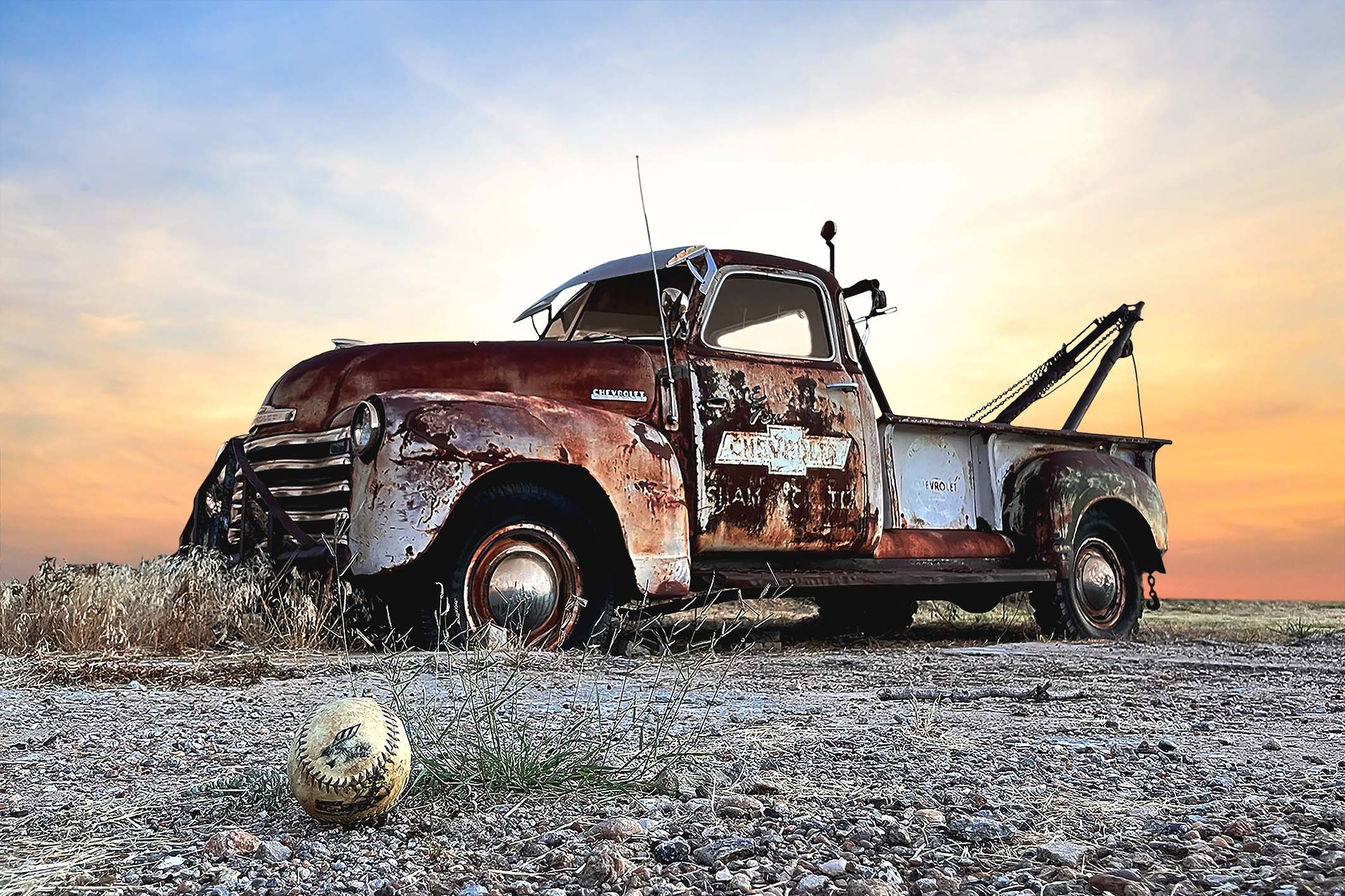 wandbild_rusty_chevrolet_natur_landschaft_WEB Wandbild Rusty Chevrolet