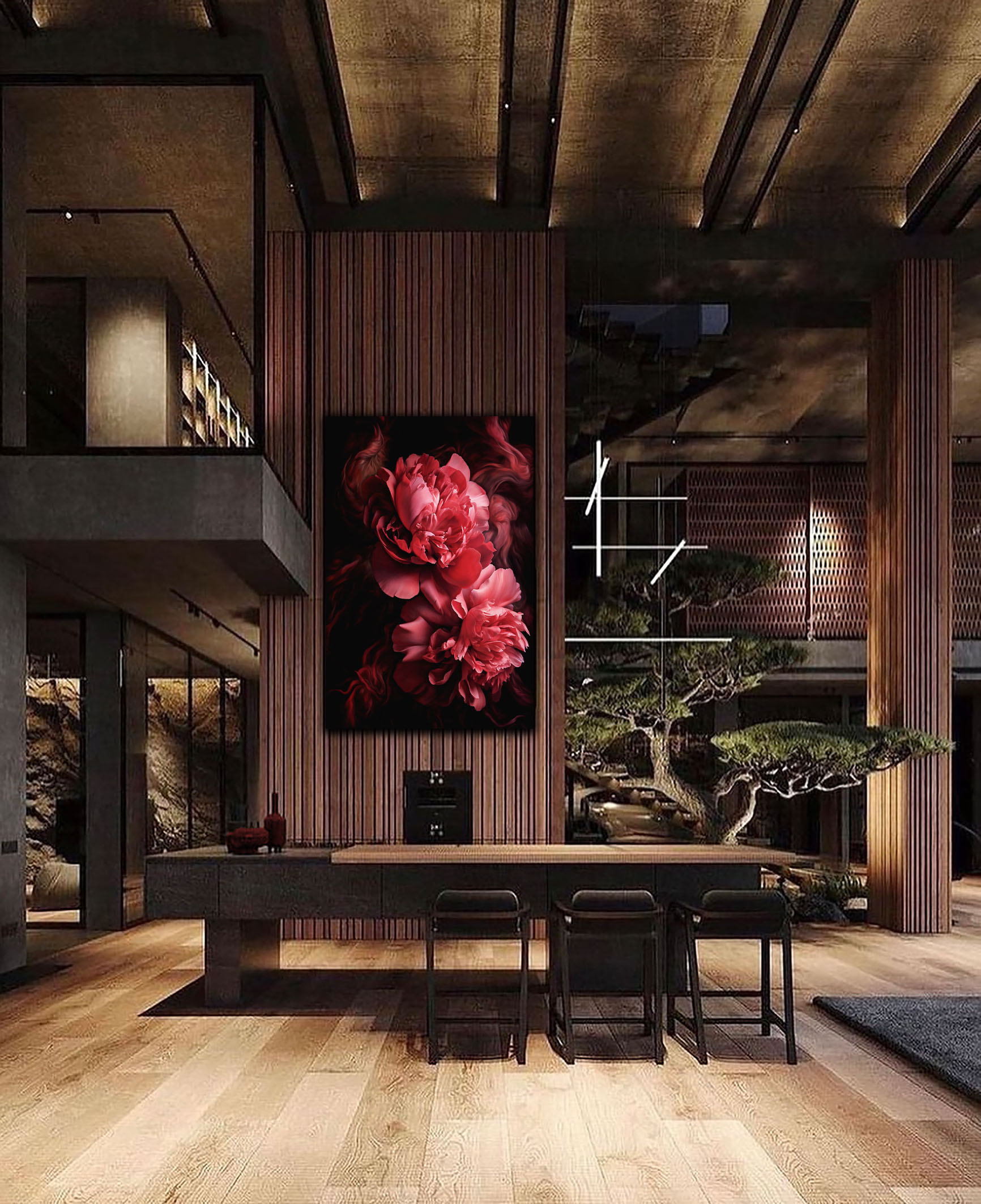 Wandbild Blütenzauber - Esszimmer