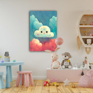 wandbild cute cloud daniel decker kizi