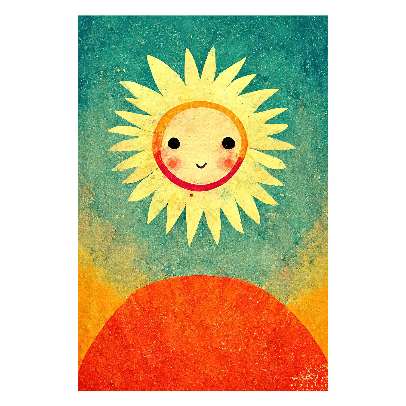 Wandbild Cute Sun Wandbild Cute Sun