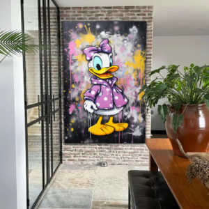 wandbild graffiti duck abstrakt daniel decker esszimmer