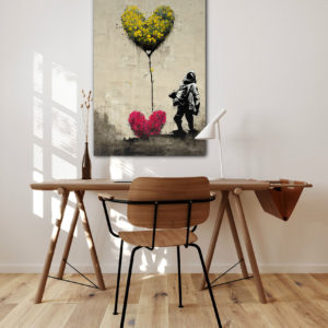 wandbild growing some love daniel decker arbeitszimmer