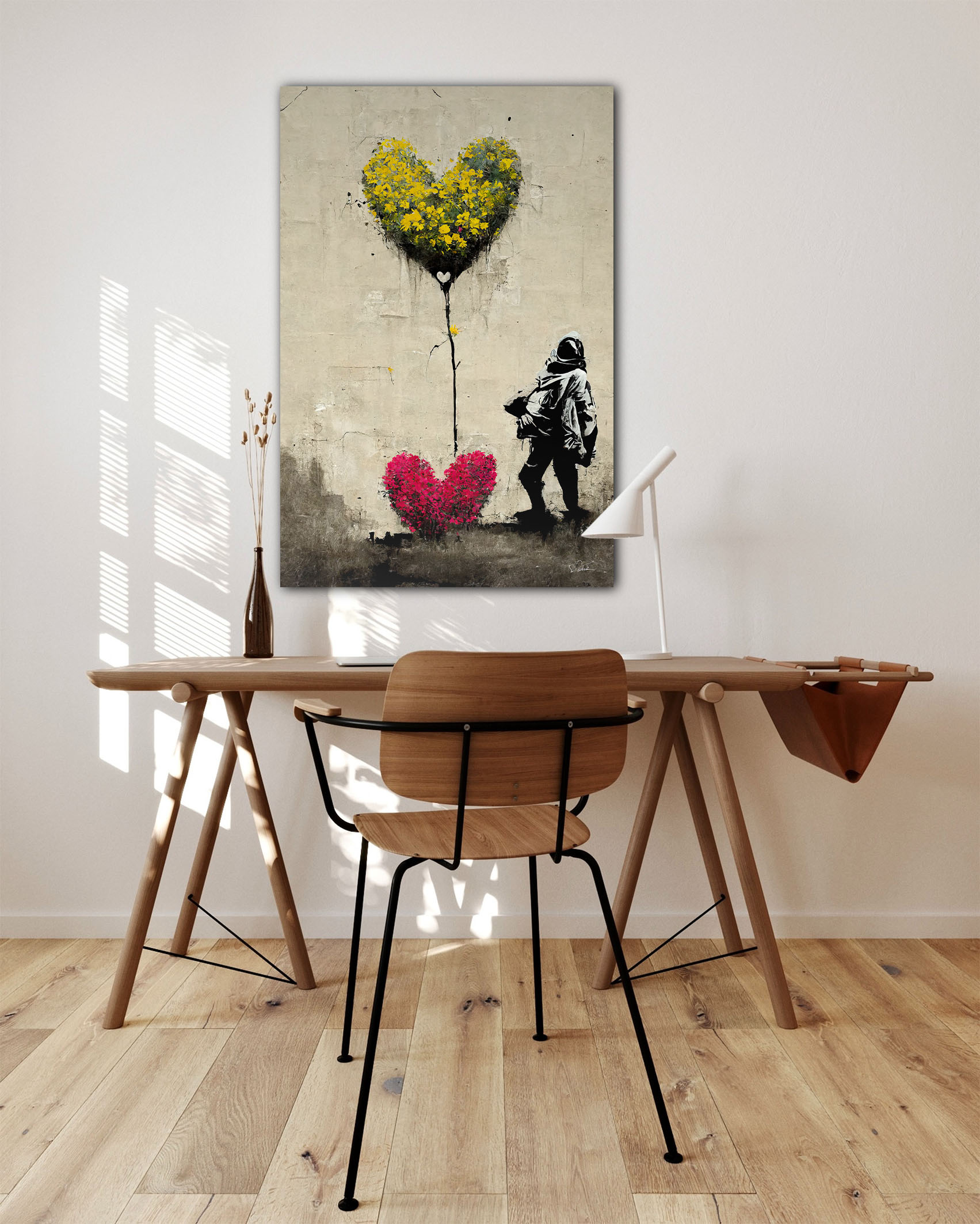 Wandbild Growing some love - Arbeitszimmer