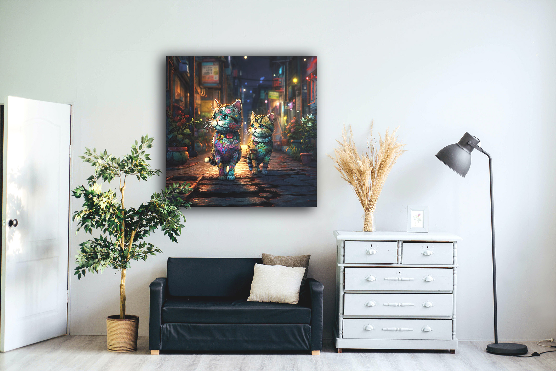 wandbild-kittenwalk-catill2020-flur Wandbild Kittenwalk - Flur