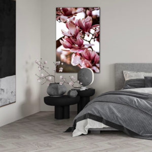 wandbild magnolia natur landschaft moodyflowers schlafzimmer