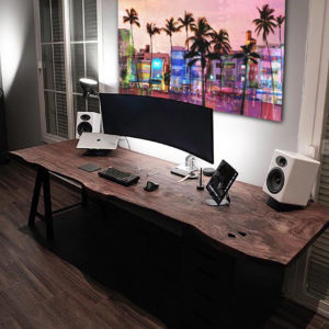 wandbild ocean drive stefan bammert arbeitszimmer