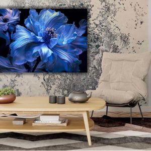 wandbild blue cornflower catill2020 wohnzimmer