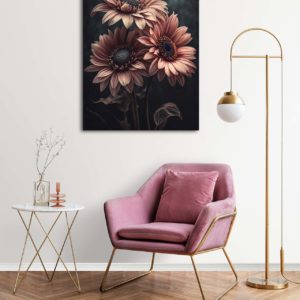 wandbild chrysanthemum morifolium flur