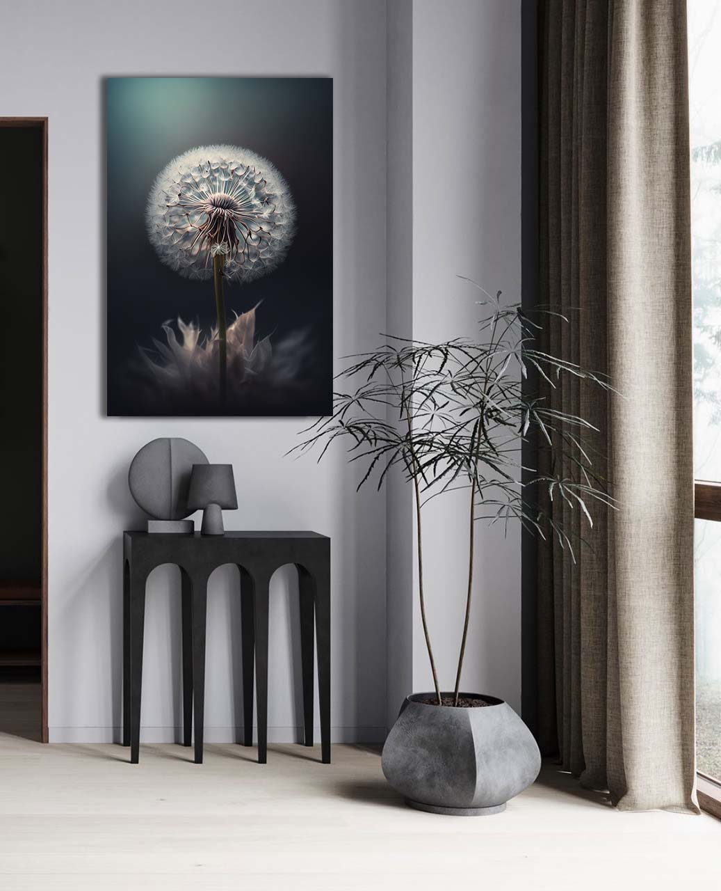 Wandbild Dandelion - Wohnzimmer