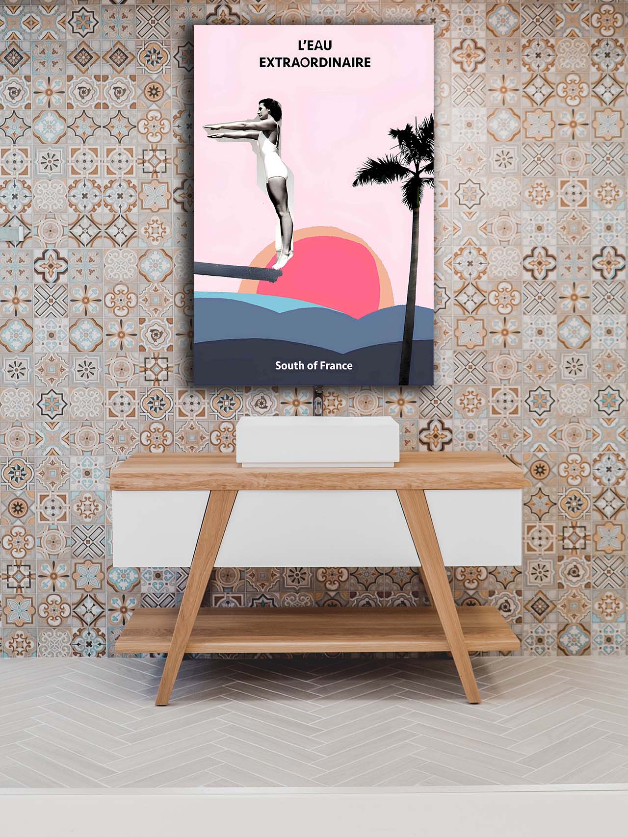 Wandbild Eau Extraordinaire - Bad Wandbild Eau Extraordinaire - Bad