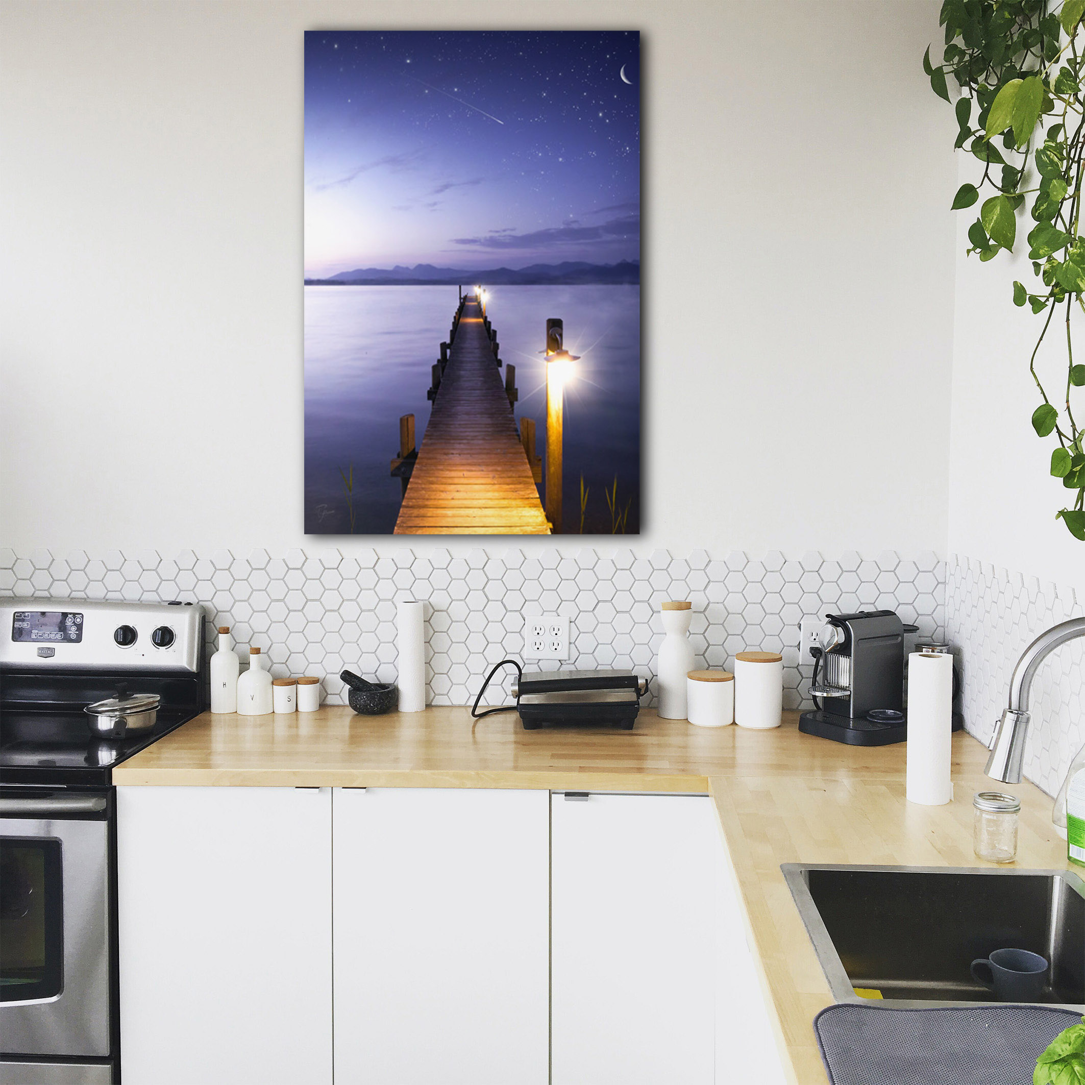 Wandbild Steg der Sterne - Küche Wandbild Steg der Sterne - Küche