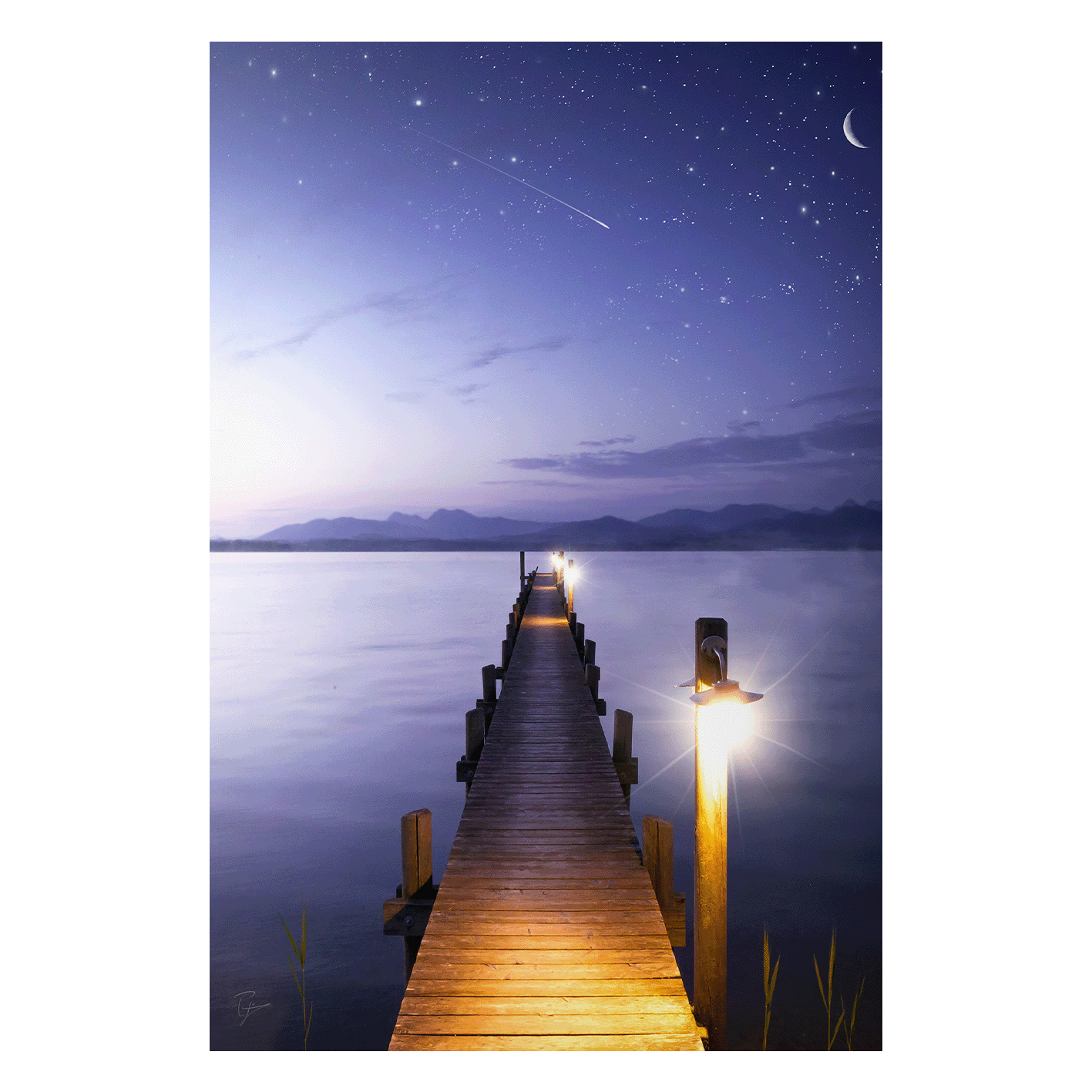 Wandbild Steg der Sterne - Item