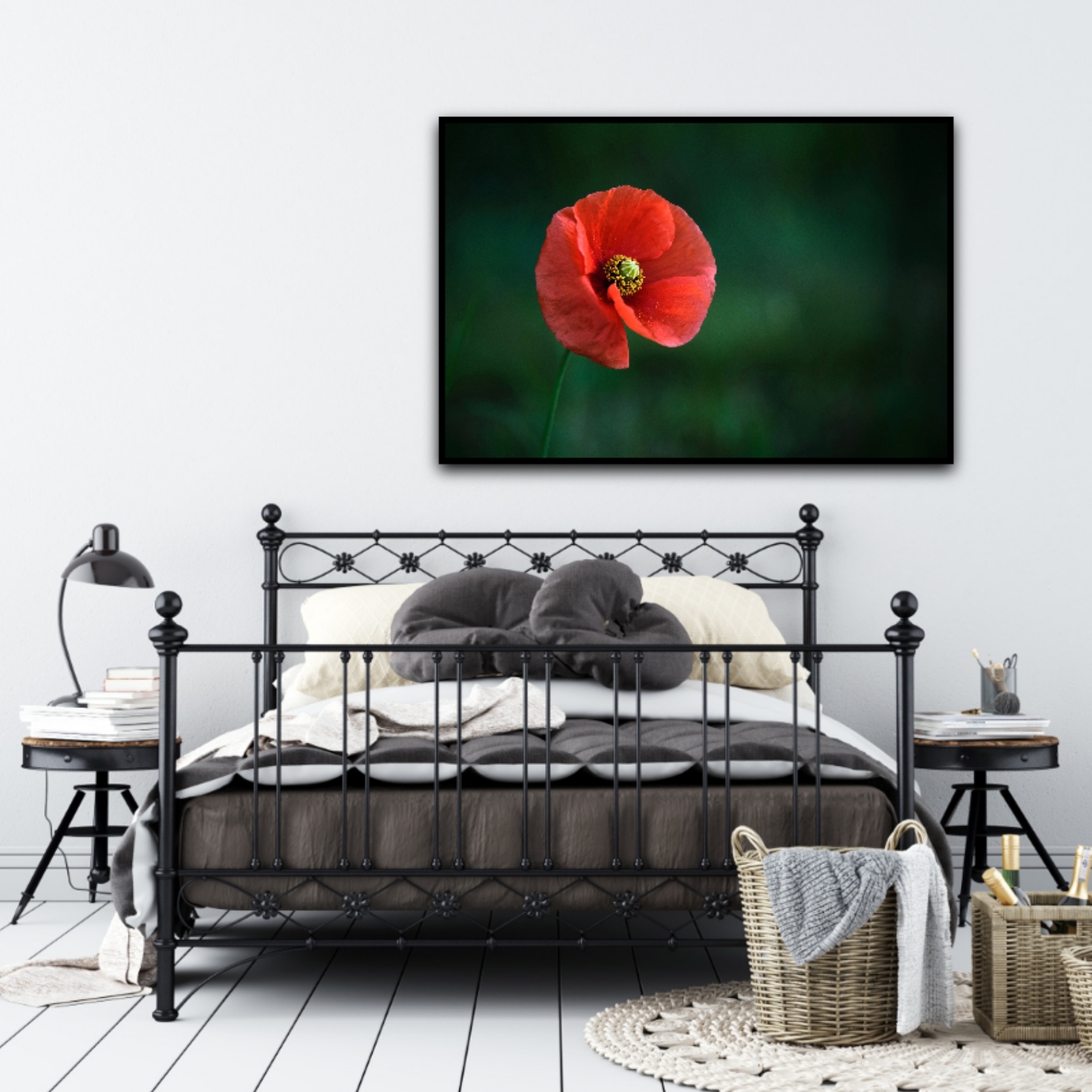 Wandbild Mohn 1 Natur Landschaft Schlafzimmer Sabine Schibofski Wandbild Mohn 1
