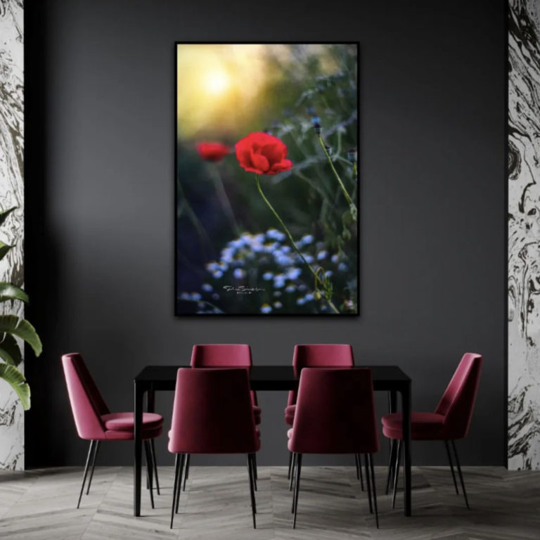 Wandbild Mohn 3 Natur Landschaft Esszimmer Sabine Schibofski