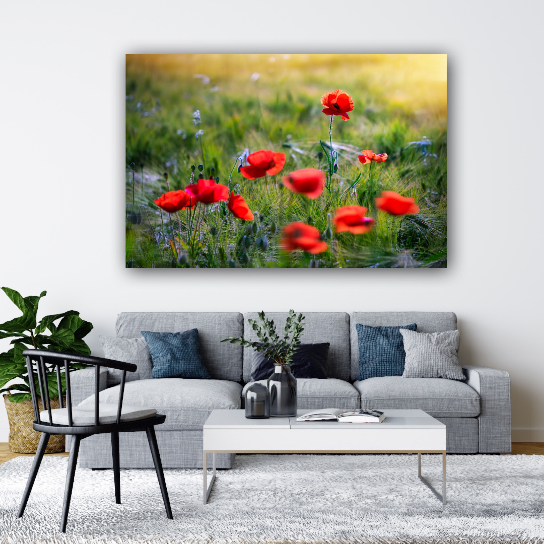 Wandbild Mohn 4 Natur Landschaft Wohnzimmer Sabine Schiebofski Wandbild Mohn 4