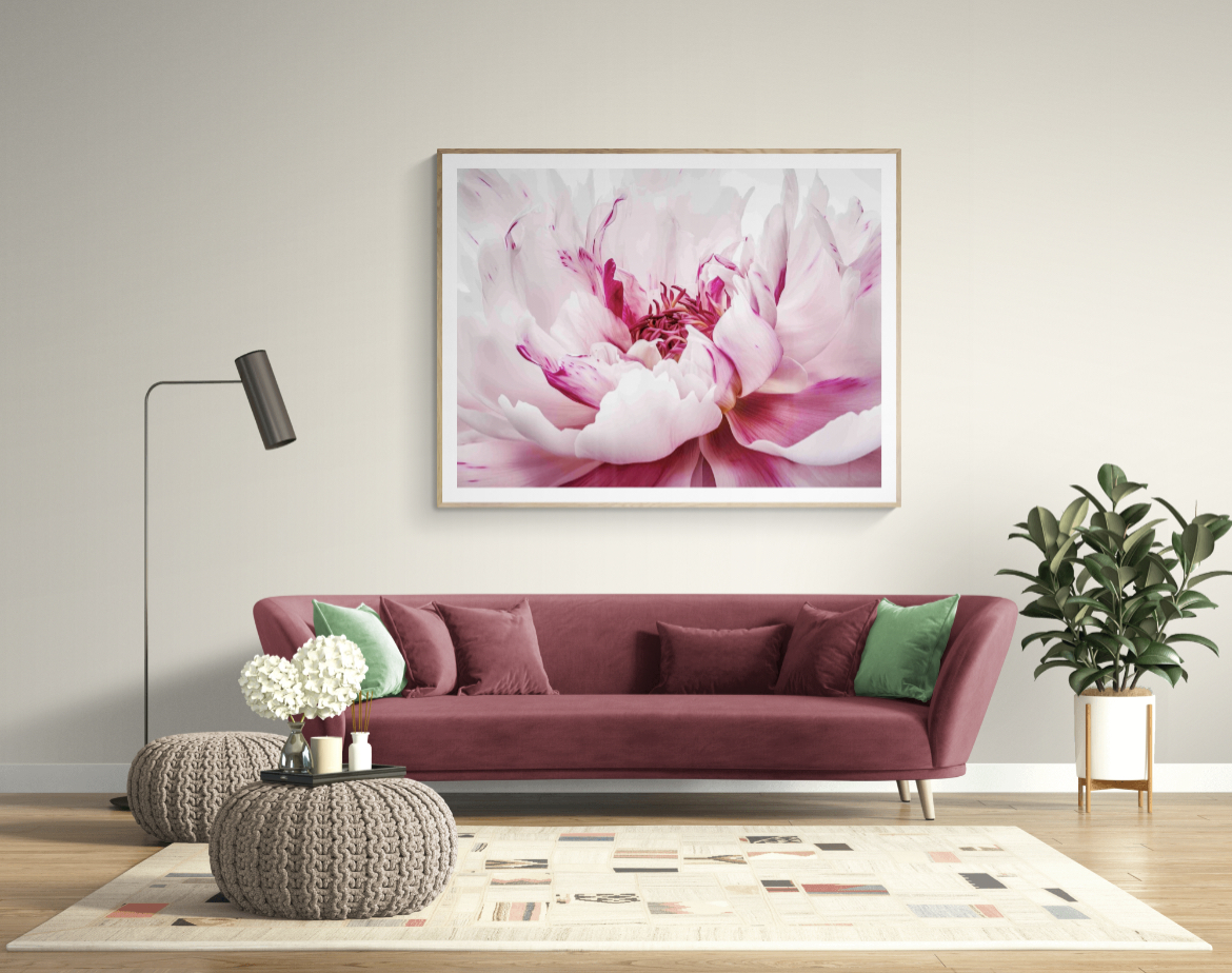 Wandbild Pink Peonies