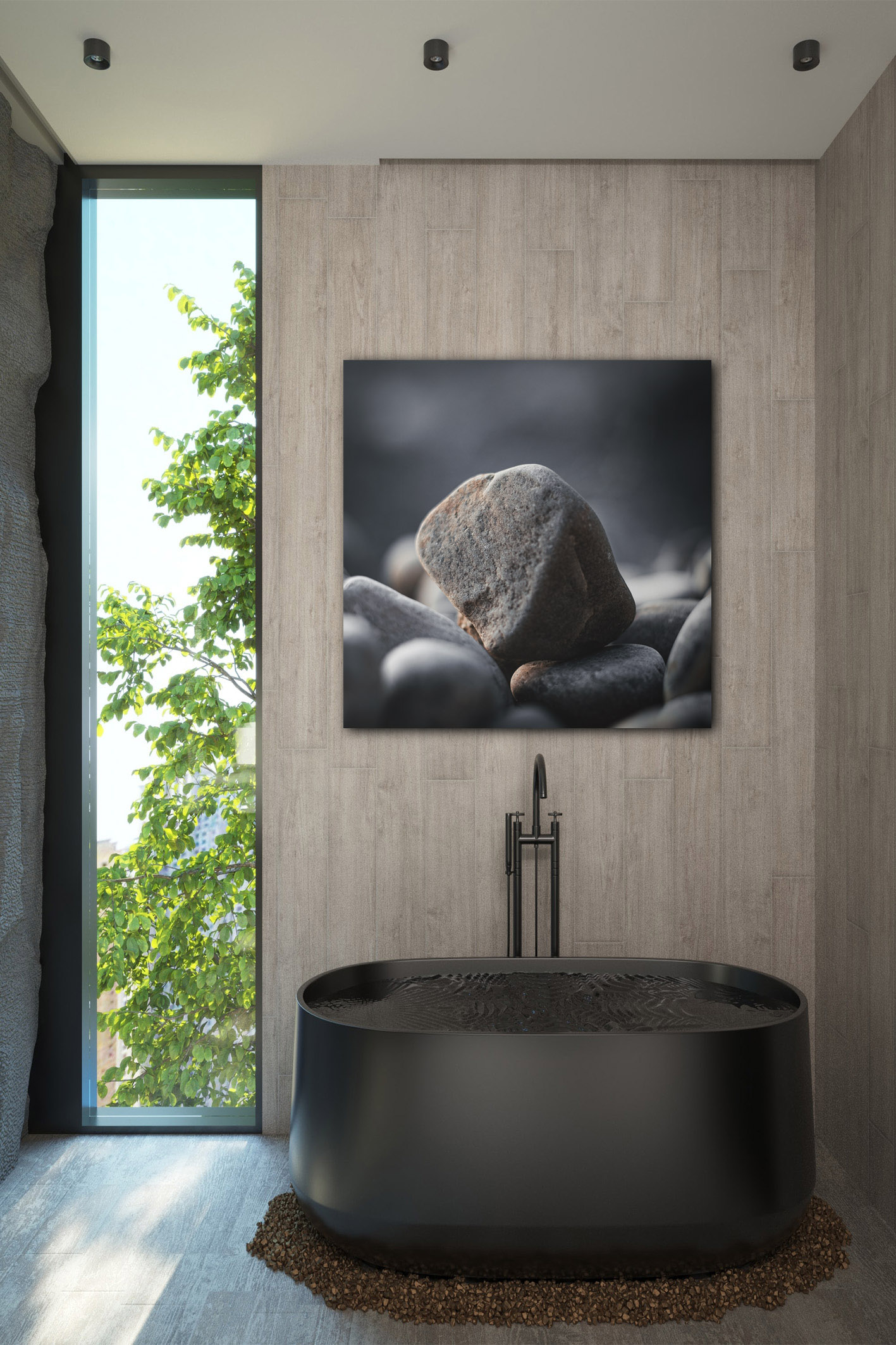 Wandbild Central Embrace - Bad Wandbild Central Embrace - Bad