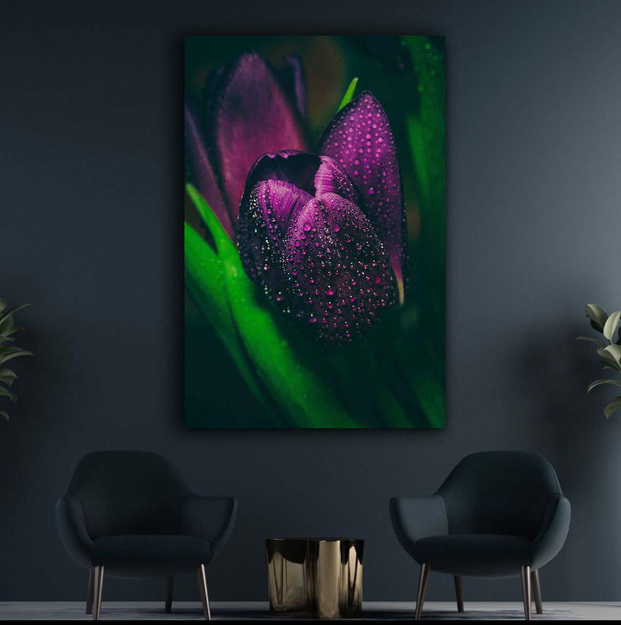 Wandbild Tulpe - Flur