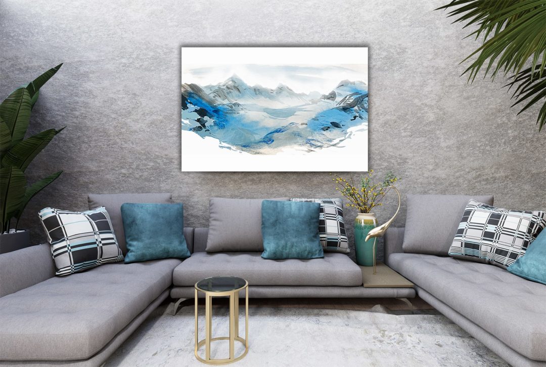 wandbild-berge-aquarell-illustration-wohnzimmer-min