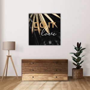 wandbild do it with love abstrakt flur